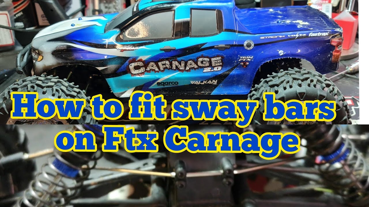 Ftx carnage RC How to fit front and rear sway bars