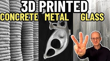 3D Printing 3 Ways! Concrete + Metal + Glass!