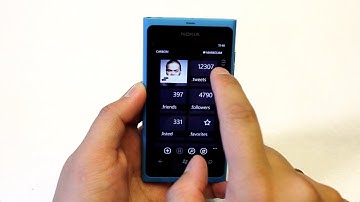 Carbon Twitter App for Windows Phone. Demo on Nokia Lumia 800