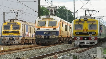 Beautiful & Colorful MULTIPLE UNIT TRAINS of INDIAN RAILWAYS: MEMU+KOLKATA LOCAL | Indian Railways