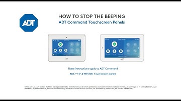 How to stop the beeping: ADT Command Touchscreen Panels