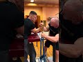 Ray and Janis armwrestling side pressure drill