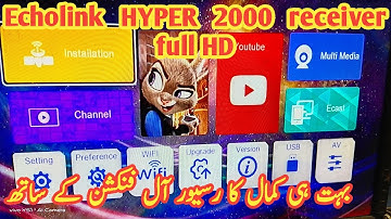 echolink hyper 2000 receiver unboxing || hyper 2000 receiver review ||sim and wifi receiver unboxing