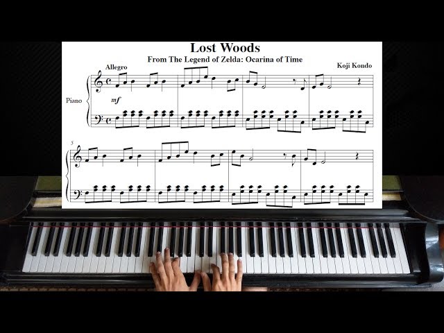 The Legend of Zelda - Lost Woods (The Legend of Zelda: Ocarina of Time OST  - For Easy Piano) Sheets by poon