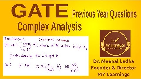 Complex Analysis, GATE 2003 Question (Q.ID.M(GATE)CA45)