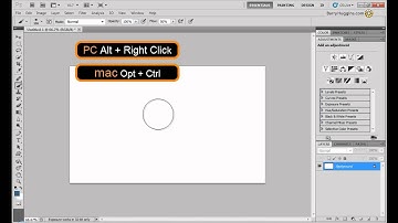 "Photoshop video quick tips"  Changing the brush size and hardness keyboard shortcuts