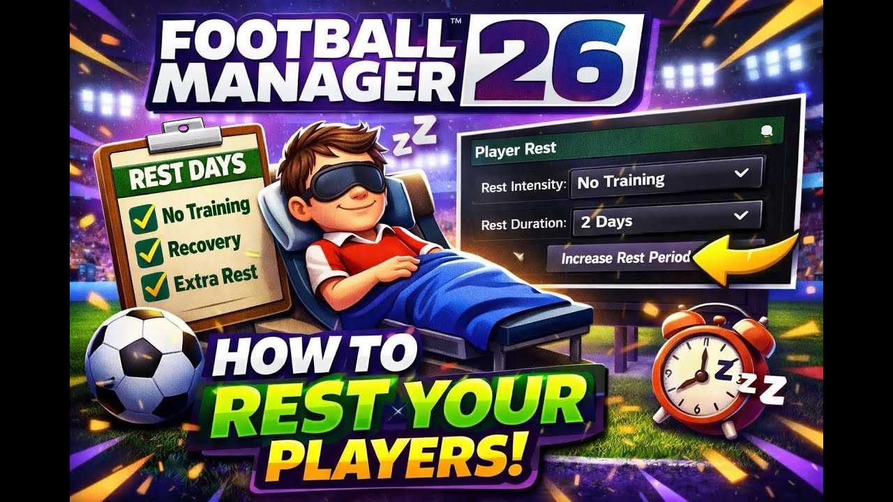 How to Rest All Players Quickly and Easily PC & Console | FM26 - YouTube
