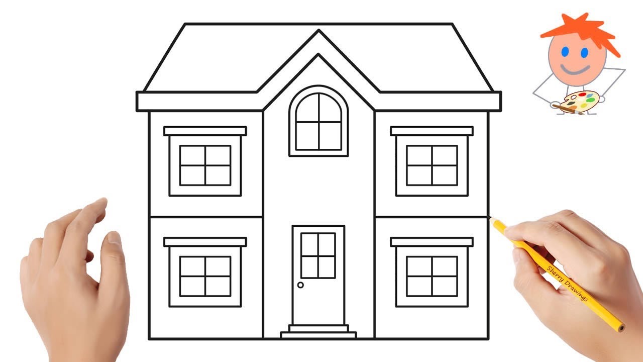 How to draw a house #5 | Easy drawings - YouTube