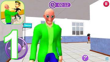 Crazy Baldi Math Teacher:School Education Learning - Gameplay Walkthrough Part 1 (Android, iOS)