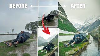 Adobe Firefly Ai photo editing | Rain photo editing - easy background change Ai tools | Mansoon edit screenshot 2