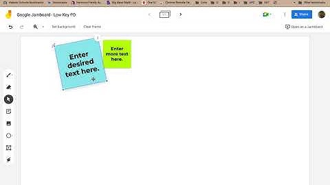 Low Key PD: Google Jamboard - Tools - Sticky Notes
