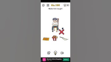 Brain out level 196// Make him laugh//