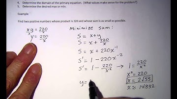 Optimization Minimize Sum