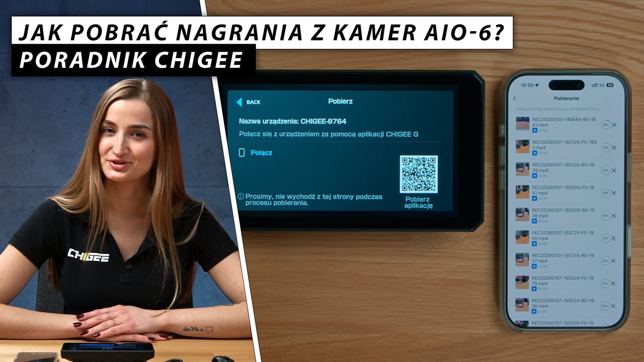 Pobieranie plików z AIO-6 z aplikacją CHIGEE GO | Poradnik CHIGEE
