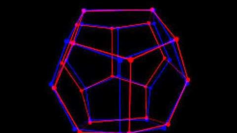 3D anaglyph images of a dodecahedron