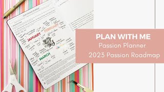 Plan With Me ** Passion Planner ** 2023 Passion Roadmap