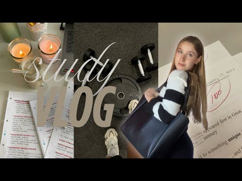 VLOG: preparando PARCIALES + PRODUCTIVIDAD 🎀