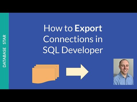 How to Export Connections in SQL Developer