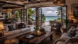 Tropical Beach House Escape 🌊 Ocean Waves Ambience | Cozy Caribbean Retreat for Relaxation screenshot 1