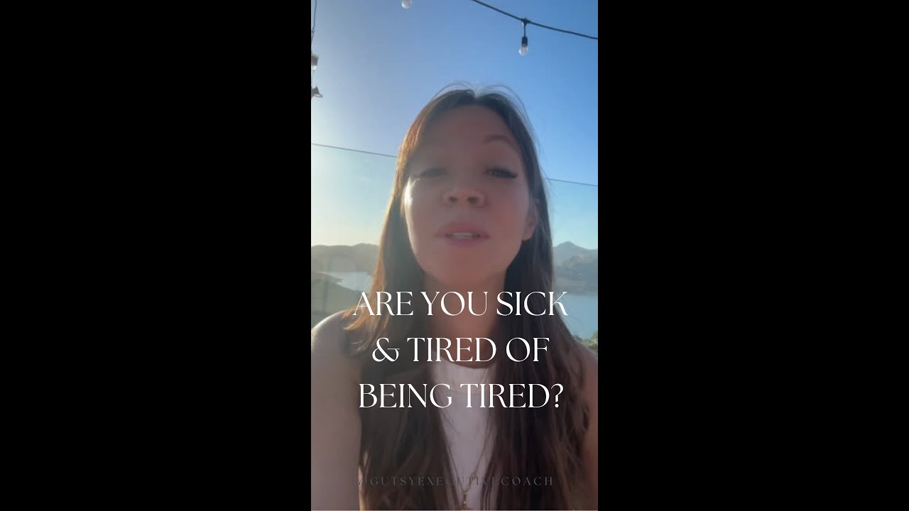 Are you Sick and Tired Of Being Tired?!! - YouTube