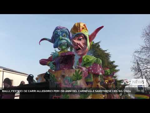 BALLI, FESTE E I 32 CARRI ALLEGORICI PER I 50 ANNI DEL CARNEVALE SANSTINESE | 05/02/2024