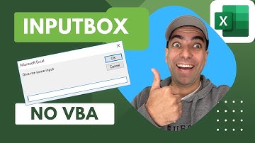 [VBA] INPUTBOX e MSGBOX Rápido e Fácil