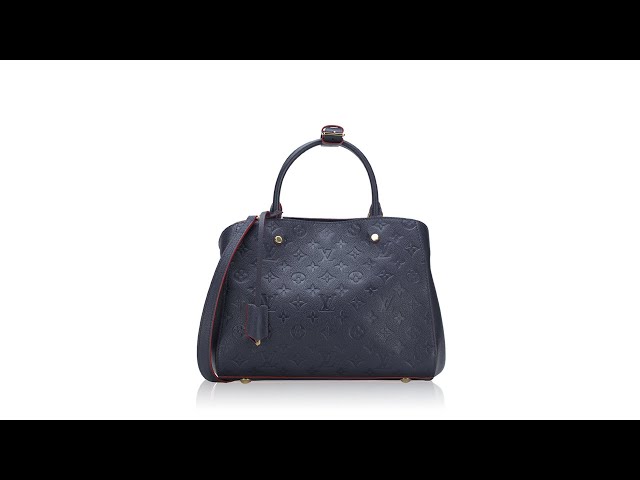 Louis Vuitton - Montaigne GM Monogram Empreinte Leather Marine