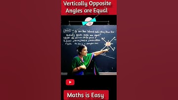 If two Lines Intersects at a Point Vertically Opposite Angles are Equal #shorts #youtubeshorts #math