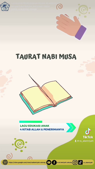 Lagu Edukasi Anak: 4 Kitab Allah dan Penerimanya #quran #youtube