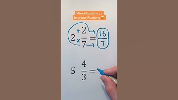 How to convert mixed fraction into improper fraction?