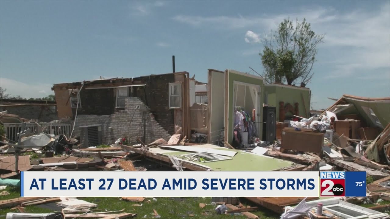 At least 27 dead, including 18 in Kentucky, after severe weather - YouTube