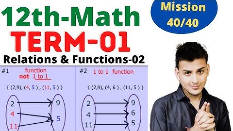Class 12th|Term-01|Relations & Functions-02|Mapping On Functions |Pranav Pandey