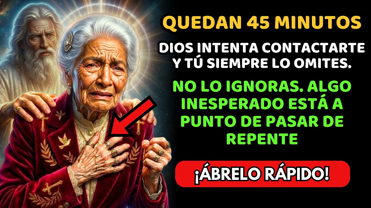 🚨 QUEDAN 45 MINUTOS—DIOS INTENTA CONTACTARTE… Y TÚ LO SIGUES OMITIENDO. ¡ABRE YA!
