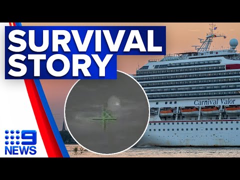 Cruise passenger survives after floating at sea for 15 hours | 9 news australia