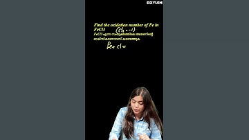 Find the oxidation number of Fe in FeCI3