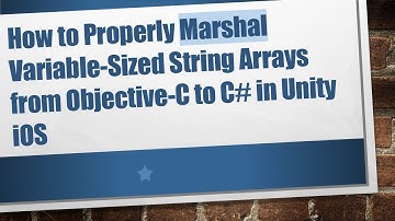 How to Properly Marshal Variable-Sized String Arrays from Objective-C to C#  in Unity iOS