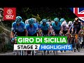 Uphill Battle For The Line! | Tour Of Sicily 2022 Stage 2 Highlights