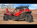 Polaris Slingshot with Paddle Tire in Sand Dunes!