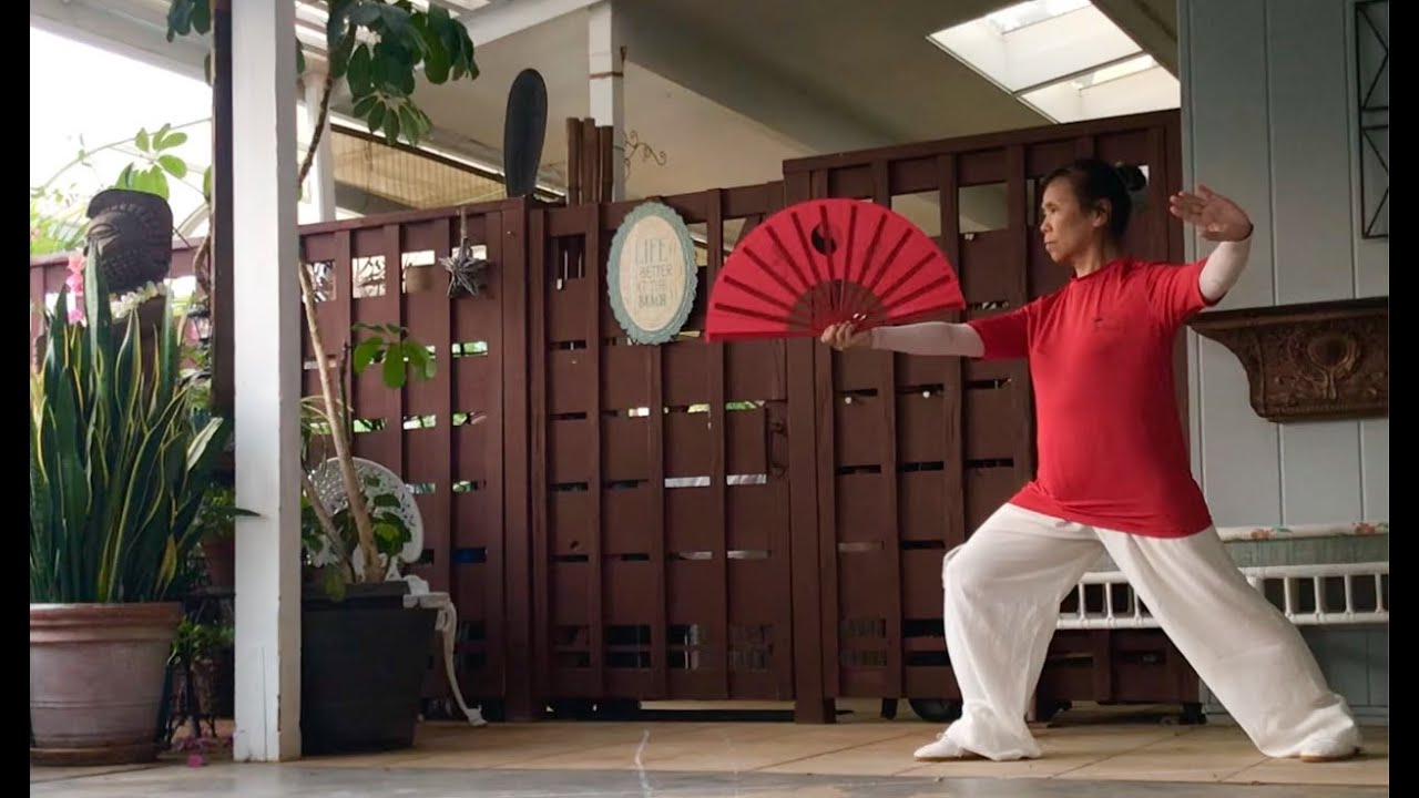 Yang Taichi Fan 18 Form （Step 1-13)