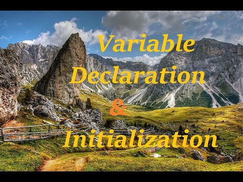 Variable Declaration and Initialization in c++