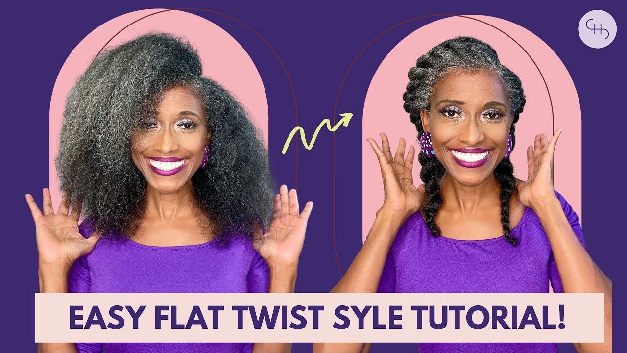 Простое руководство по плетению двух прядей в плоскую косу | Пошаговое руководство для натуральны...