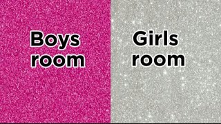 Boys room vs Girls room‍‍#boy #girls #boysvsgirls