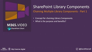 SharePoint Library Components - Chaining Multiple Library Components - Part 1