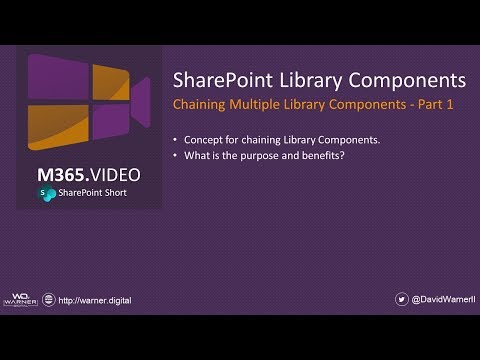 SharePoint Library Components - Chaining Multiple Library Components - Part 1