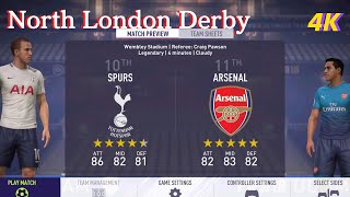 FIFA 18 Gameplay [PS5 4K] North London Derby-Spurs vs Arsenal-Premier League [EA SPORTS]