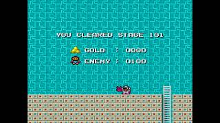 Battle Lode Runner バトルロードランナー (PC-E) - Intro, Ending, and Level 101