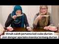 Minah saleh cuba durian | American ladies trying durian for the first time