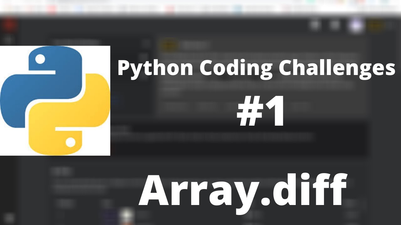 array_diff  2022  Python Codewars Challenge #1: Array.diff