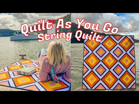 QUILT AS YOU GO: Joining Our Stitch 'n' Flip Blocks With my Easy