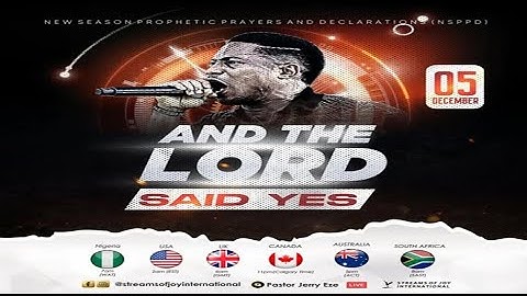 AND THE LORD SAID YES || NSPPD || 5TH DECEMBER 2024